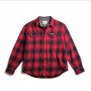Field & Stream Men's XL Red & Black Buffalo Plaid Flannel Button Down Shirt